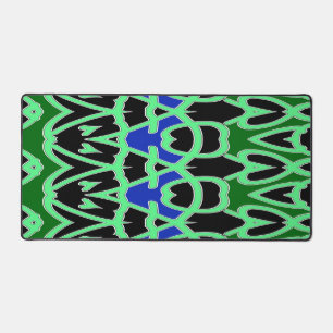 Desk Mat, ein elegantes, abstraktes, grünes Design Schreibtischunterlage