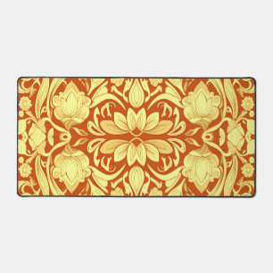 Desk Mat. Ein elegantes klassisches Design in Gelb Schreibtischunterlage