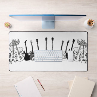 Desk Mat Guitar Liebhaber Schreibtischunterlage