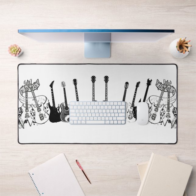 Desk Mat Guitar Liebhaber Schreibtischunterlage (Büro 1)