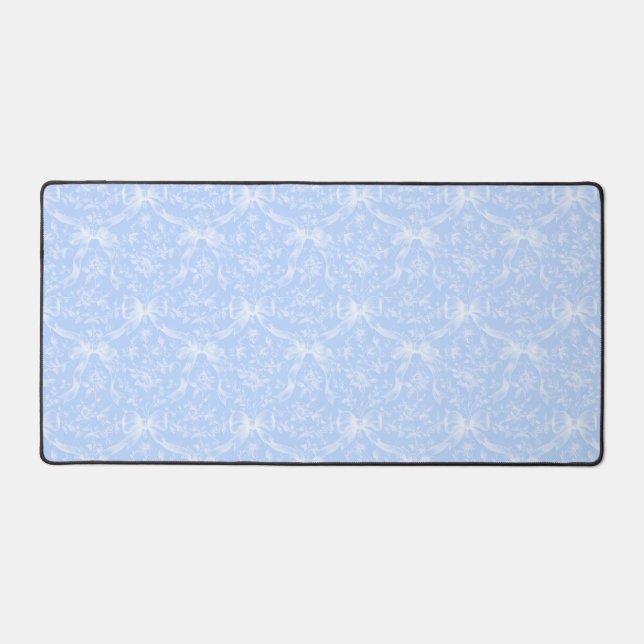 Desk Mat Light Blue Bows (Recto)