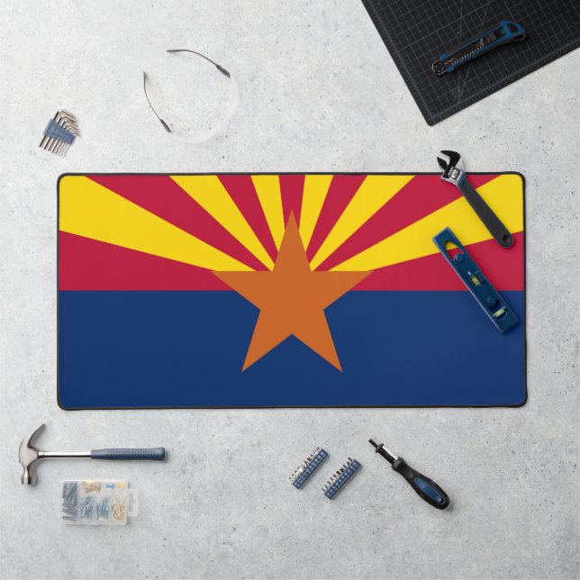 Desk Mat mit der Flagge von Arizona, USA Schreibtischunterlage (Arbeitsplatz)