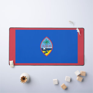Desk Mat mit der Flagge von Guam, USA Schreibtischunterlage
