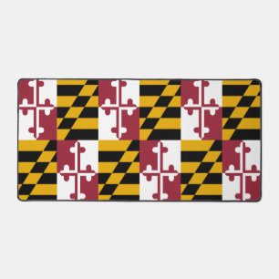 Desk Mat mit der Flagge von Maryland, USA Schreibtischunterlage