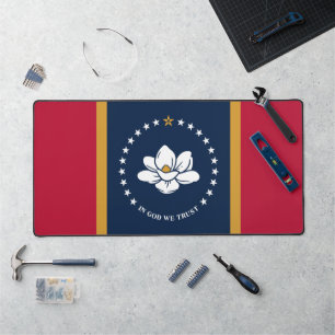 Desk Mat mit der Flagge von Mississippi, USA Schreibtischunterlage