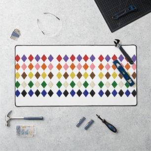 Desk Mat Rainbow Triangle farbig Schreibtischunterlage