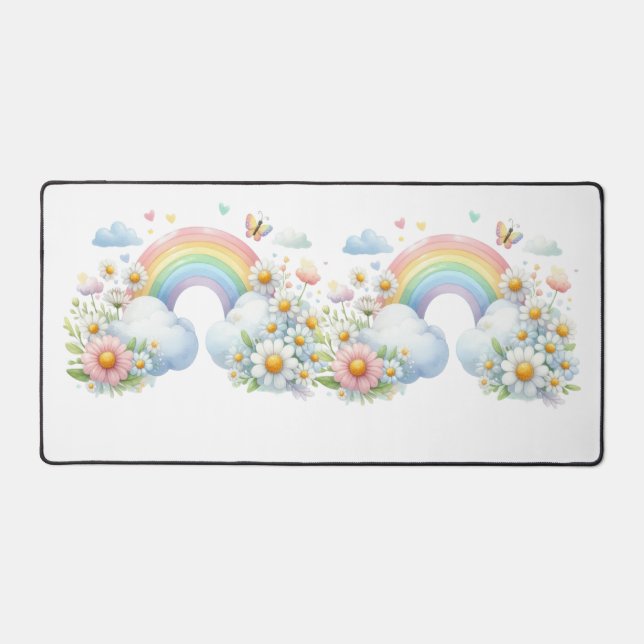 Desk Mat-Spring Floral Desk Pad Schreibtischunterlage (Vorderseite)
