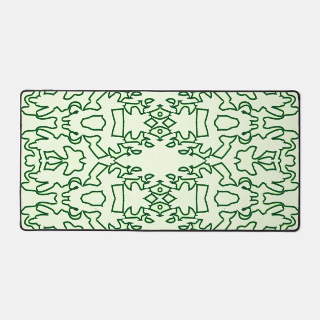 Desk Mat, Un élégant design classique vert (Recto)