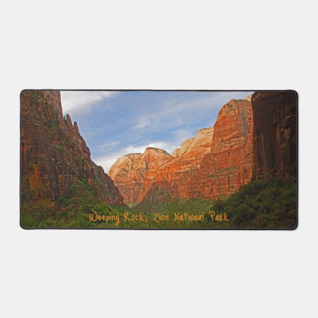 Desk Mat Weeping Rock, Utah Schreibtischunterlage (Vorderseite)