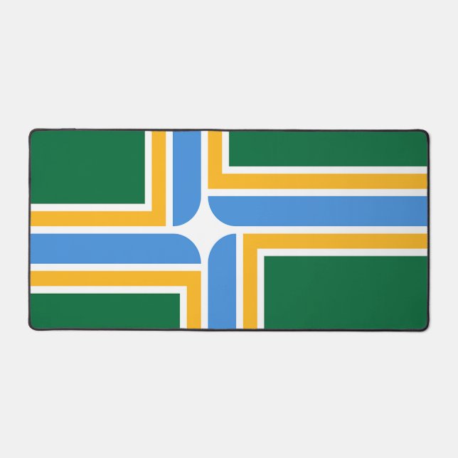 Desk Mat with flag of Portland, USA (Recto)