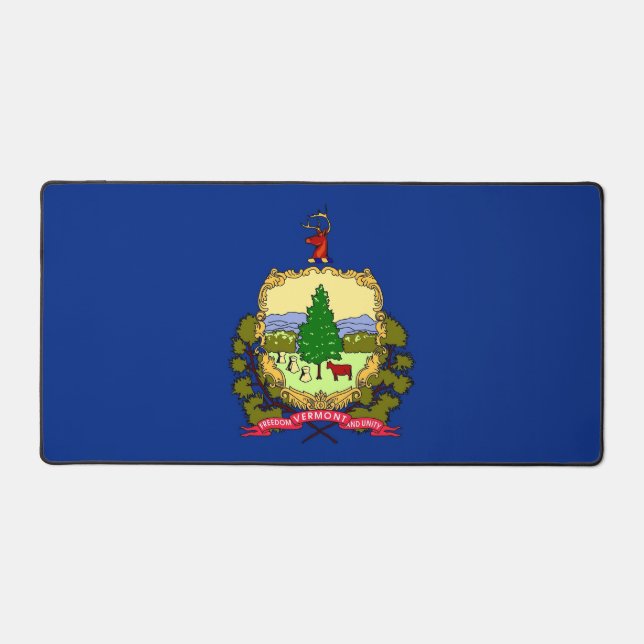 Desk Mat with flag of Vermont, USA (Recto)