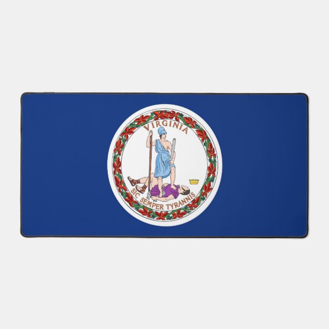 Desk Mat with flag of Virginia, USA Schreibtischunterlage (Vorderseite)