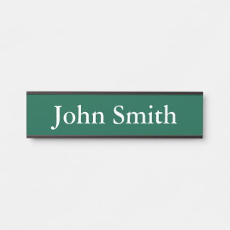 Desk Name Plate, Standard (2" x 8"), Silver Türschild
