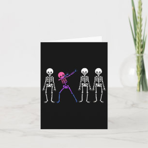 Deskretes Biual Skelett Subtle Bi Prius Halloween Karte
