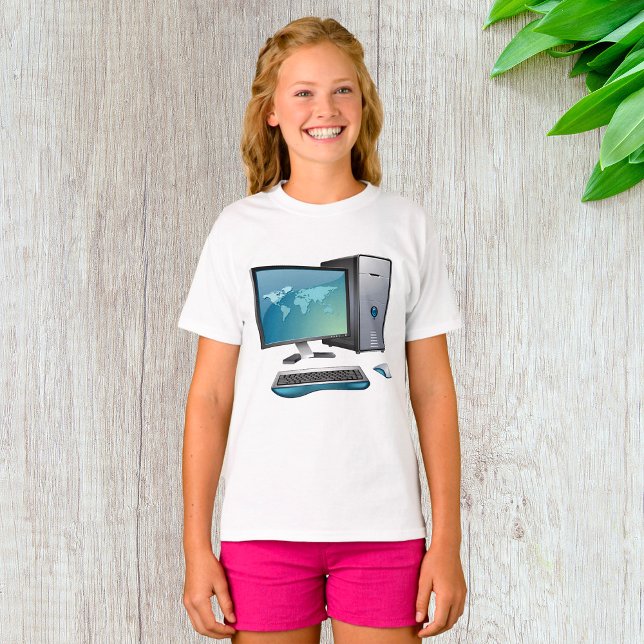 Desktop-Computer mit Monitor, Tastatur und Maus T-Shirt (Von Creator hochgeladen)