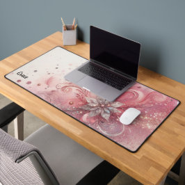 Desktop-Rosa-Sparkle-Glitzer Schreibtischunterlage