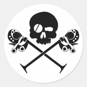 Desmo Skull Sticker