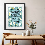 Desmond Tutu Quote Art Poster<br><div class="desc">Karo aus dieser sinnvollen Wandkunst, die von mir für dich gemacht wurde! Fügen Sie Ihren eigenen Text hinzu, ändern Sie auch die Hintergrundfarbe. Wählen Sie die Druckgröße aus dem Dropdown-Menü oben, und klicken Sie auf die Schaltfläche "Design bearbeiten", um das Kunstwerk an jedes Papierformat anzupassen. Kaufen Sie ein einfaches Poster...</div>