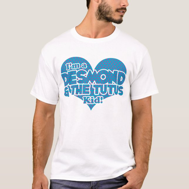 Desmond u. die Ballettröckchen - Blau mit rosa T-Shirt (Vorderseite)