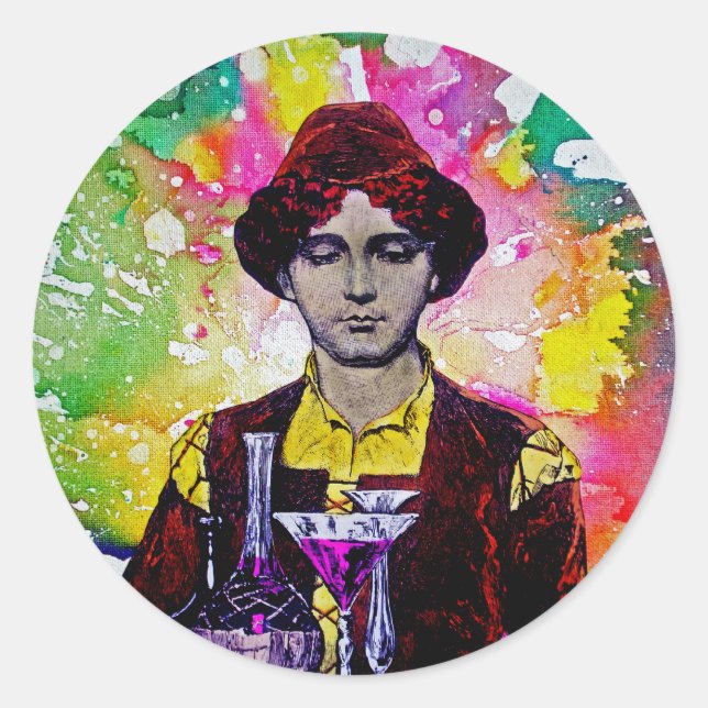 Desmond von Michael Moffa Runder Aufkleber (Vorderseite)