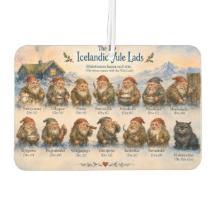 Désodorisant Pour Voiture 13 lutins islandais Noël en Islande