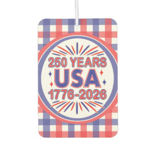Désodorisant Pour Voiture 250 ans USA Semiquinentenaire 1776-2026
