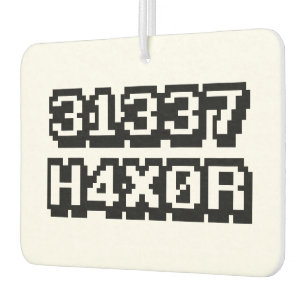 DÉSODORISANT POUR VOITURE 31337 H4X0R