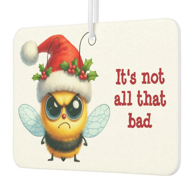 Désodorisant Pour Voiture Abeille de Noël en colère (Gauche)