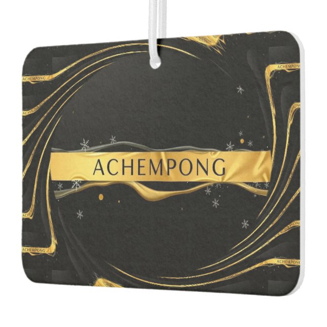 Désodorisant Pour Voiture Achempong: The Auric Cascade | Opulent Liquid Gold (Gauche)