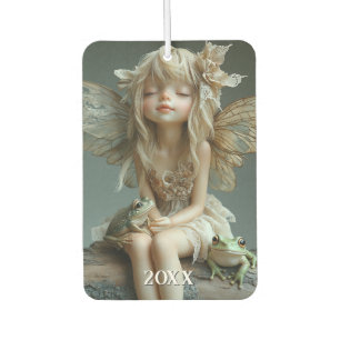 Désodorisant Pour Voiture Adorable Figurine de fées Jolies ailes Grenouilles