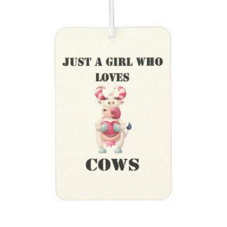 Désodorisant Pour Voiture Adorable fille de l'aube de vache
