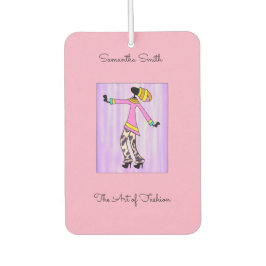 Désodorisant Pour Voiture African Art Elegant et Stylish Girl