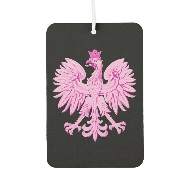 Désodorisant Pour Voiture Aigle rose polonais aimant (Devant)