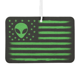 Désodorisant Pour Voiture Alien du drapeau américain UFO