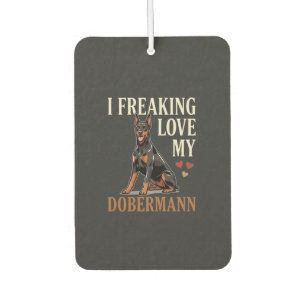 Désodorisant Pour Voiture Amour de Dobermann Amateur de Chien