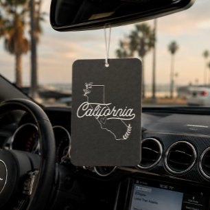 Désodorisant Pour Voiture Amour pour l'État doré California Noir & Blanc