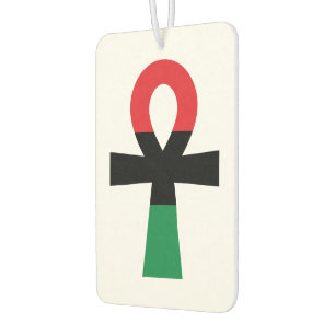Désodorisant Pour Voiture Ankh rouge, noir et vert