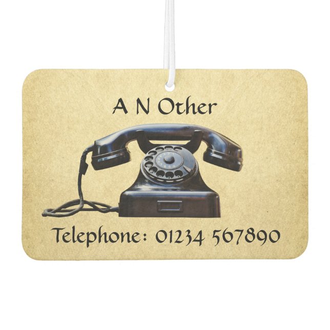 Désodorisant Pour Voiture Antique Téléphone (Devant)