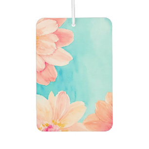 Désodorisant Pour Voiture Aquarelle bleu et rose pour bébé