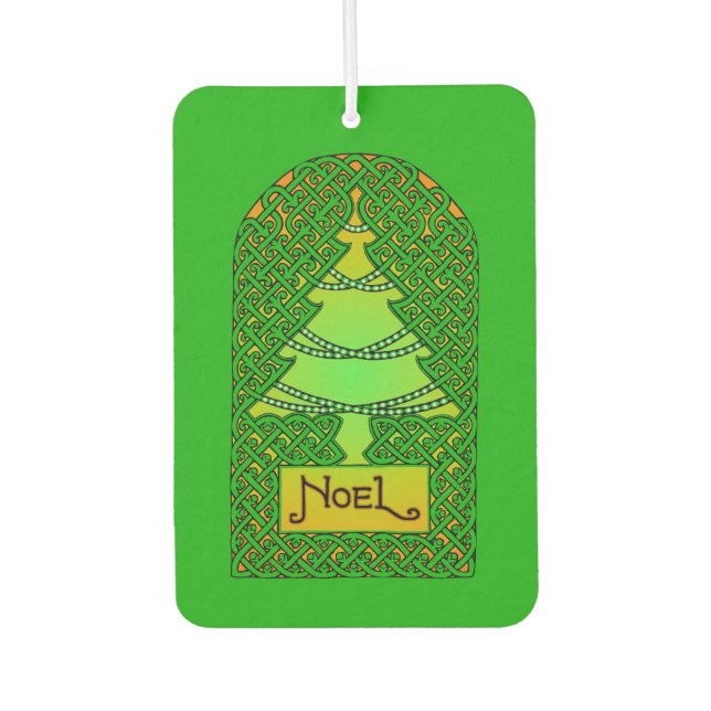 Désodorisant Pour Voiture Arbre de Noël celtique (Devant)