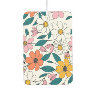 Désodorisant Pour Voiture art floral coloré