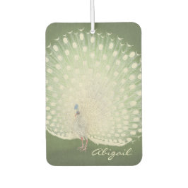 Désodorisant Pour Voiture Art japonais vintage | Peacock Personnalisé