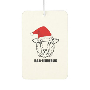 Désodorisant Pour Voiture Baa-Humbug Noël-Mouton Funny Mignon Fermier Anima