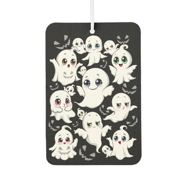 Désodorisant Pour Voiture Baby Ghosts Éffrayant mignon Halloween humeur (Devant)