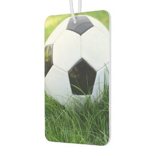 Désodorisant Pour Voiture Ballon de football dans l'herbe d'été