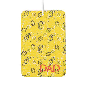Désodorisant Pour Voiture Bandana jaune personnalisé DAD Red Adventure Air F