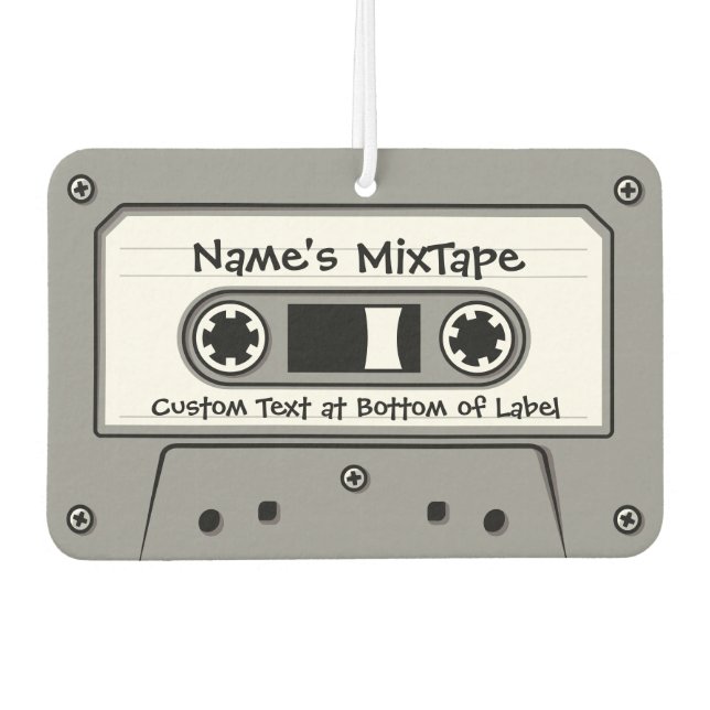 Désodorisant Pour Voiture Bande de cassette audio gris Freshener Air (Devant)