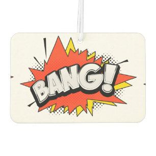 Désodorisant Pour Voiture Bang Retro Action Comic Book Bubble