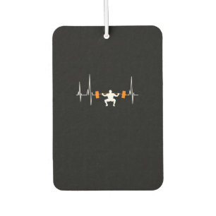 Désodorisant Pour Voiture Barbell Weighting Heartbeat Cool de construction d