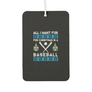 Désodorisant Pour Voiture Baseball de Noël